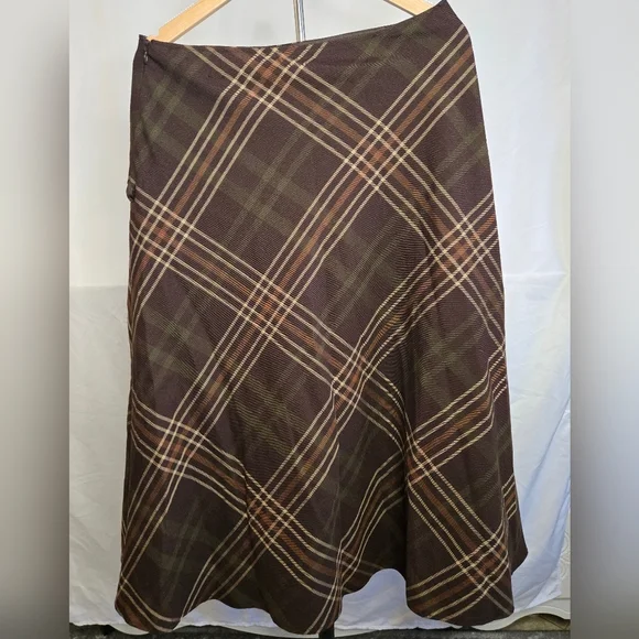 Vintage East 5th Plaid A-Line Skirt | Size 12 | Classic Fall Style - Picture 1 of 3